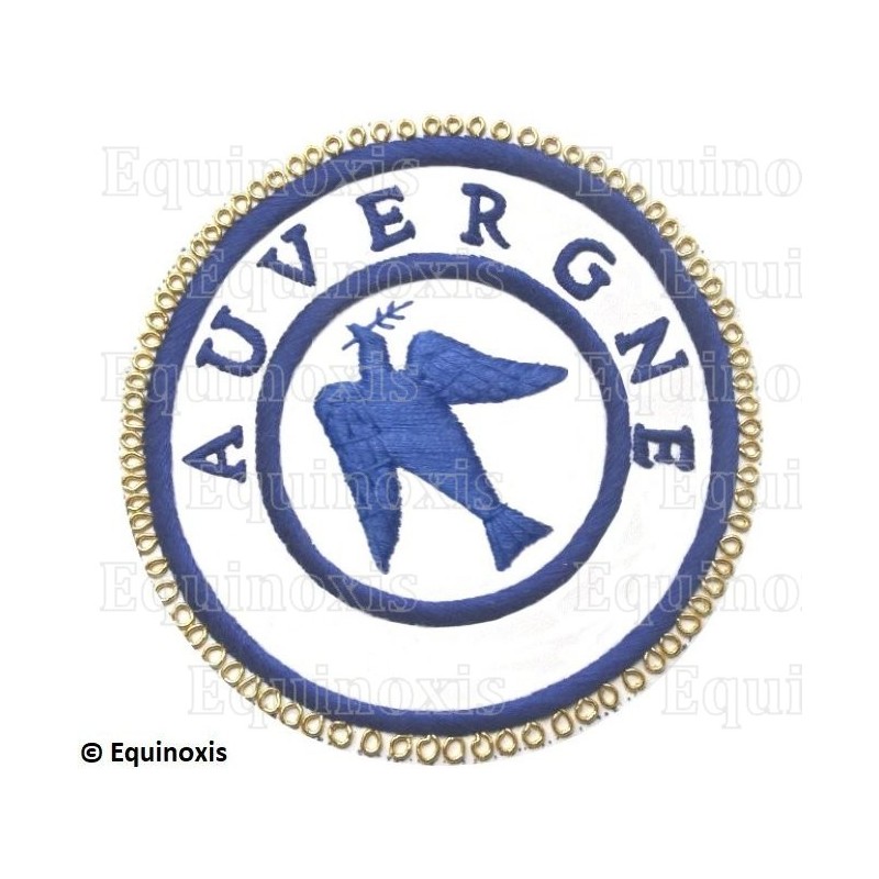 Badge / Macaron GLNF – Petite tenue provinciale – Grand Expert – Auvergne – Brodé main